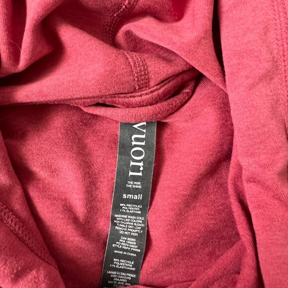 Vuori Halo Essential Hoodie Sierra Heather Sz S - Picture 3 of 6